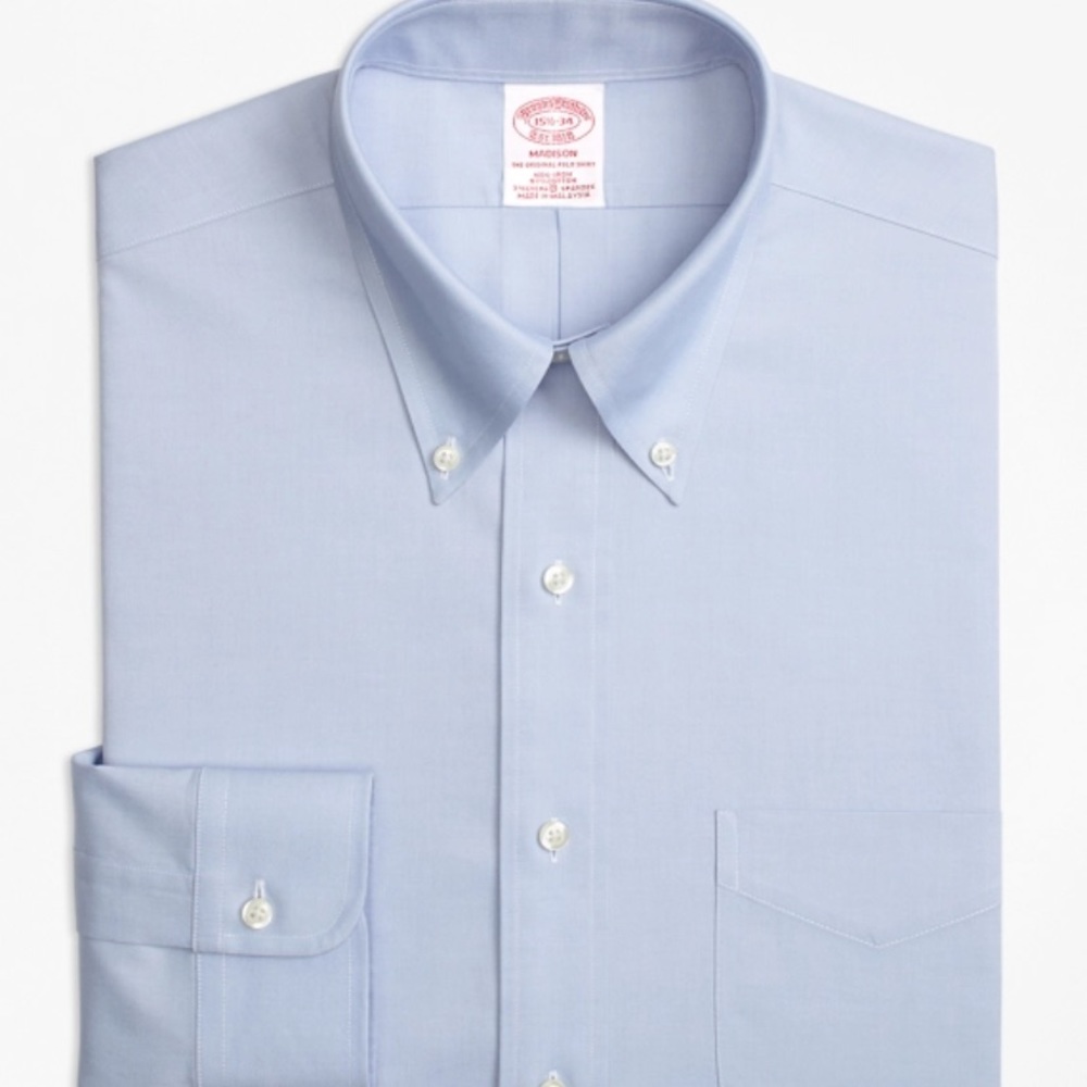 Brooks Brothers Madison shirt. Blue. Size 17-34 mens